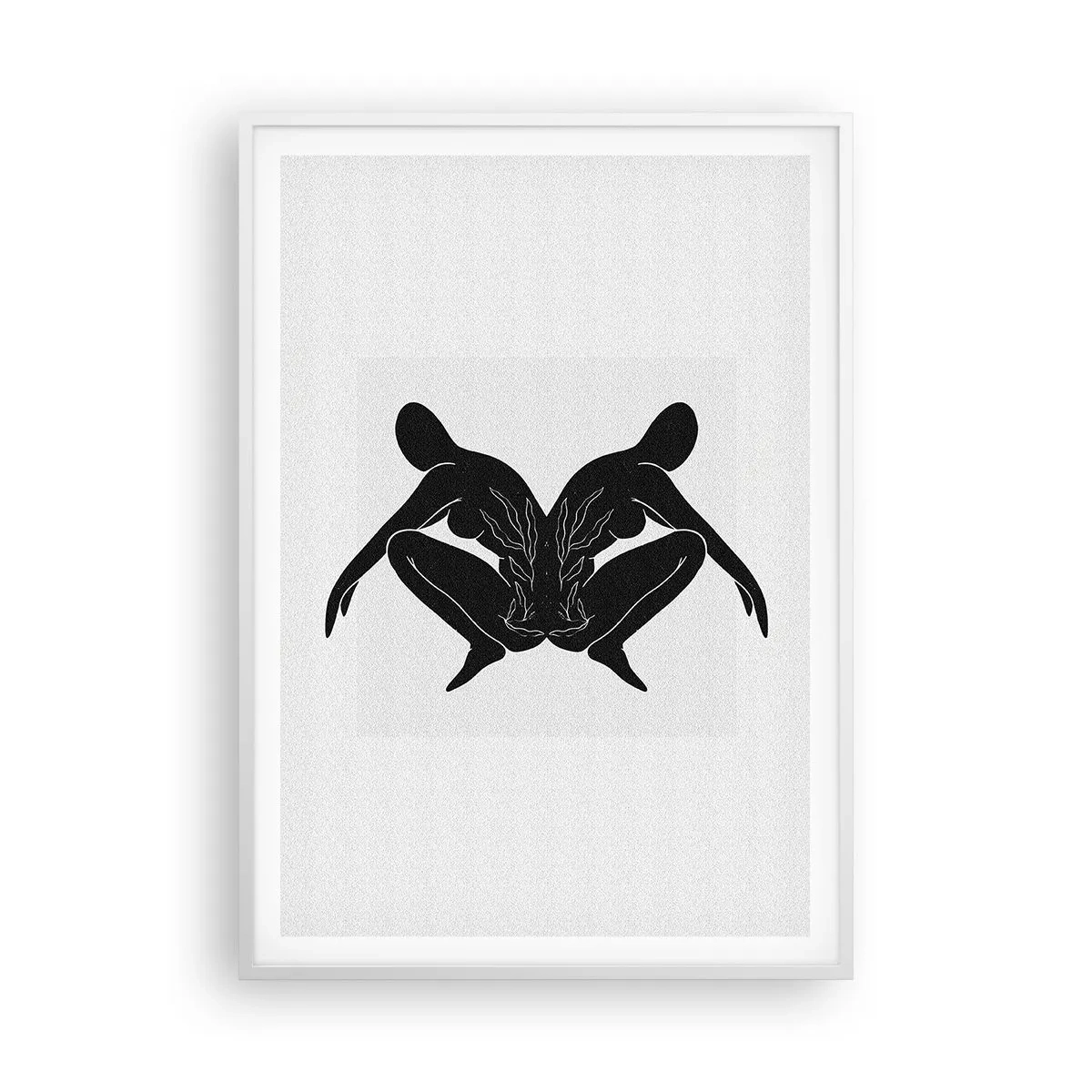 Poster in een witte lijst - Een gemeenschappelijke ziel - 70x100 cm