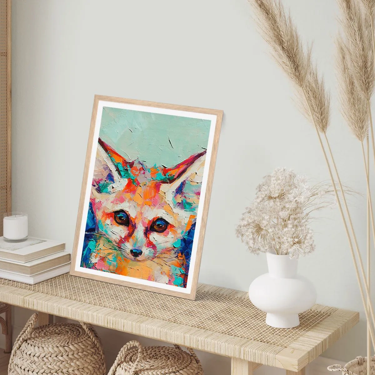 Een poster in een licht eiken lijst - Ben je klaar voor mij? - 50x70 cm