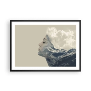 Poster in een zwarte lijst - De schoonheid van de elementen - 70x50 cm