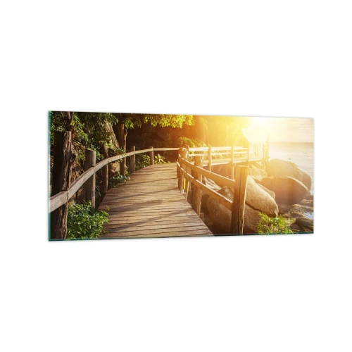 Schilderen op glas - Nog een beurt, nog een wonder - 120x50 cm