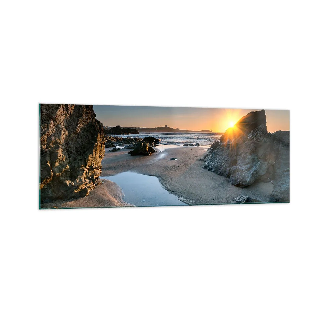 Schilderen op glas - Onaangeroerd door een menselijke hand - 140x50 cm