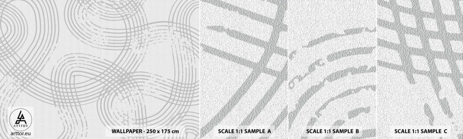 Fotobehang Monster Zelfklevend Deluxe Sticker - Er is geen rechte weg - Minimalisme, Deel, Helder - 100x30 cm