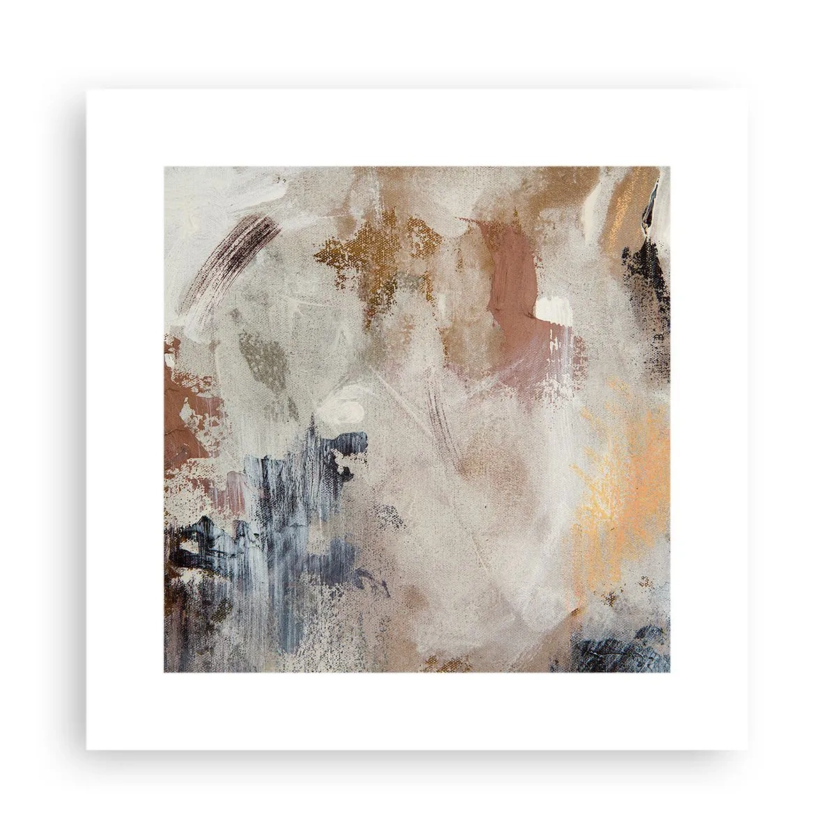 Poster - Mistige abstractie - 30x30 cm