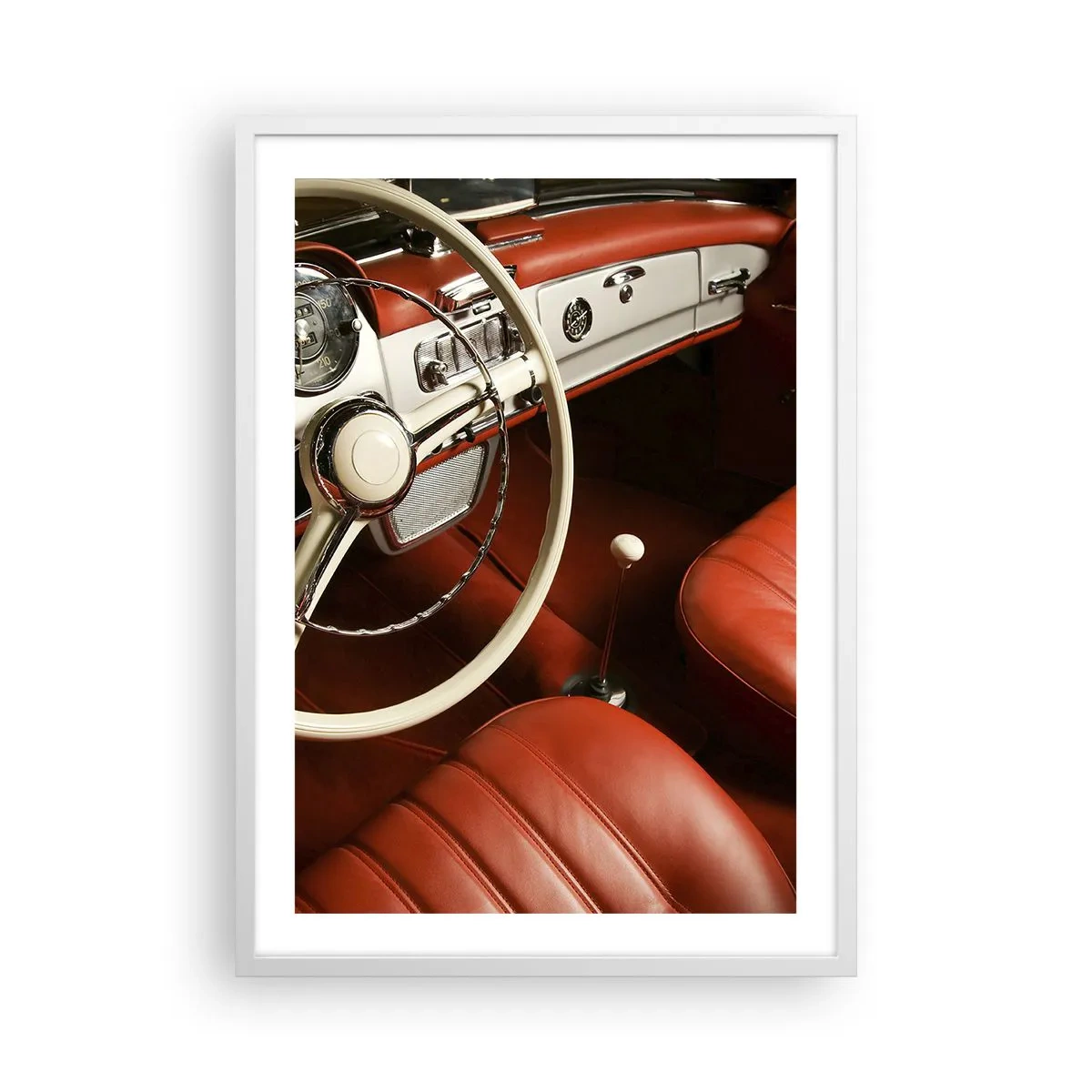 Poster in een witte lijst - Vintage luxe - 50x70 cm
