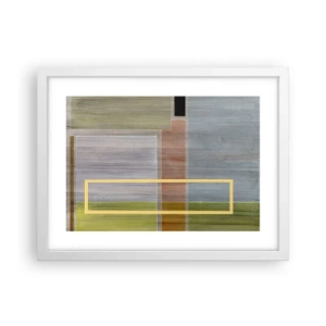 Poster in een witte lijst - Eenvoudig en rustig - 40x30 cm