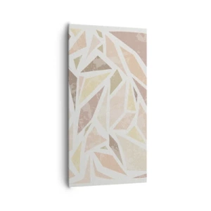 Schilderen op canvas - Gebrandschilderd glas compositie - 65x120 cm