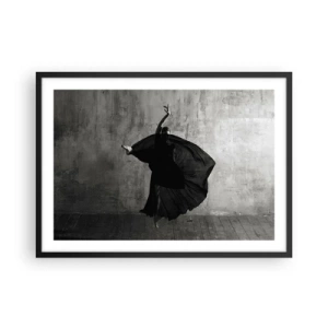 Poster in een zwarte lijst - Gepassioneerde riem - 70x50 cm