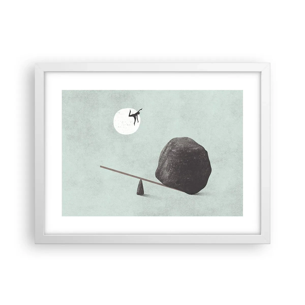 Poster in een witte lijst - Vervulde dromen - 40x30 cm