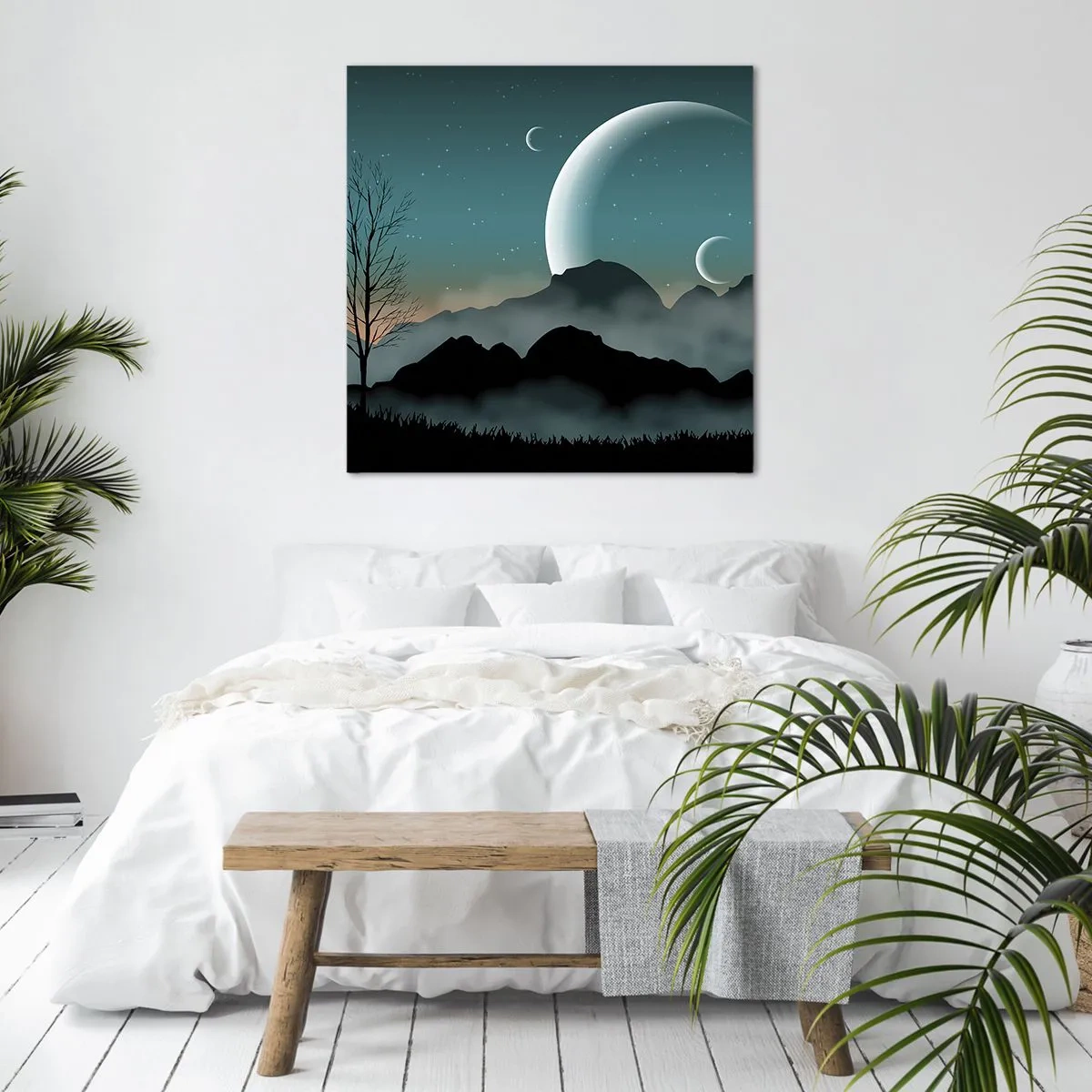 Schilderen op canvas - Carneval in Sterrennacht  - 40x40 cm