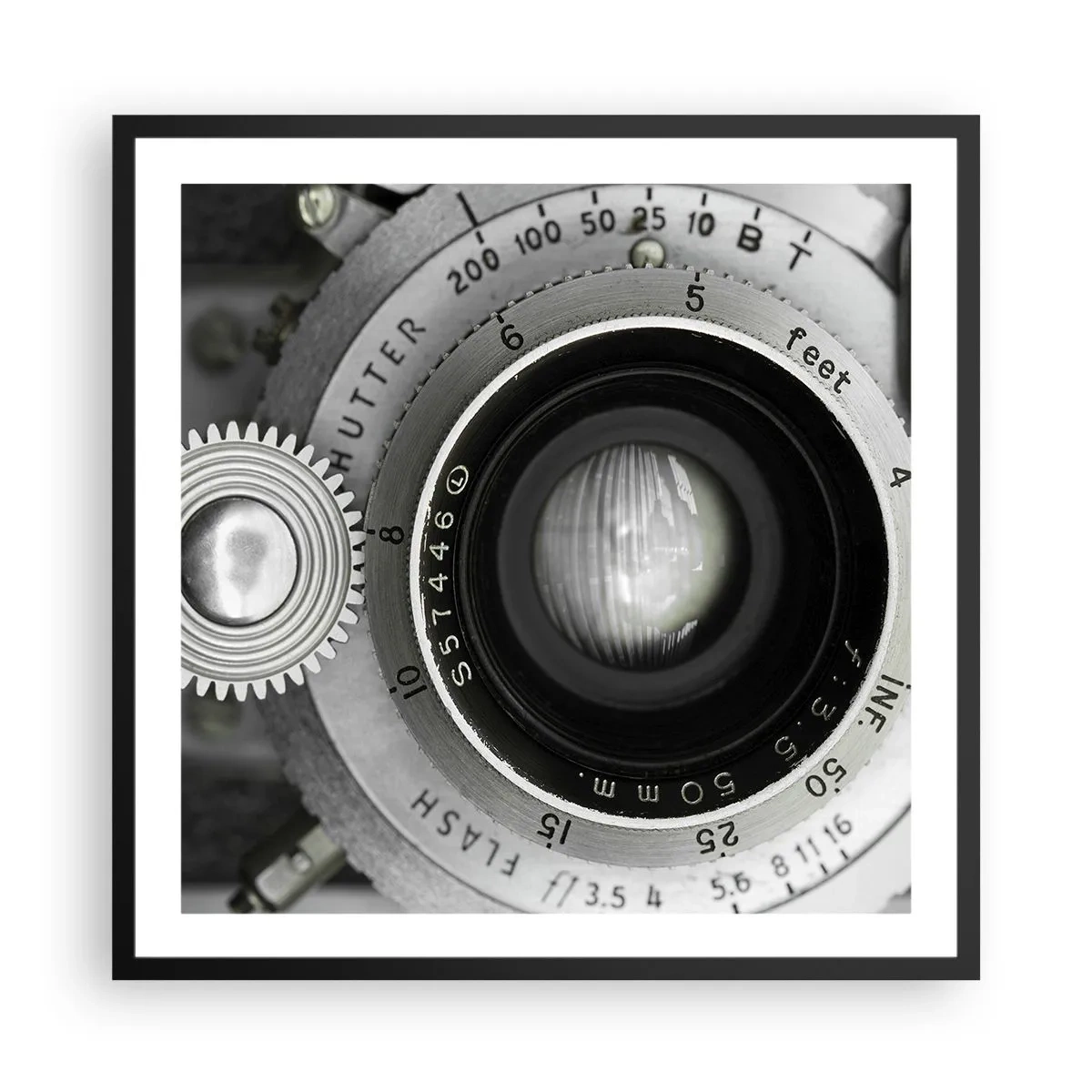 Poster in een zwarte lijst - Een verhaal over Hollywood - 60x60 cm