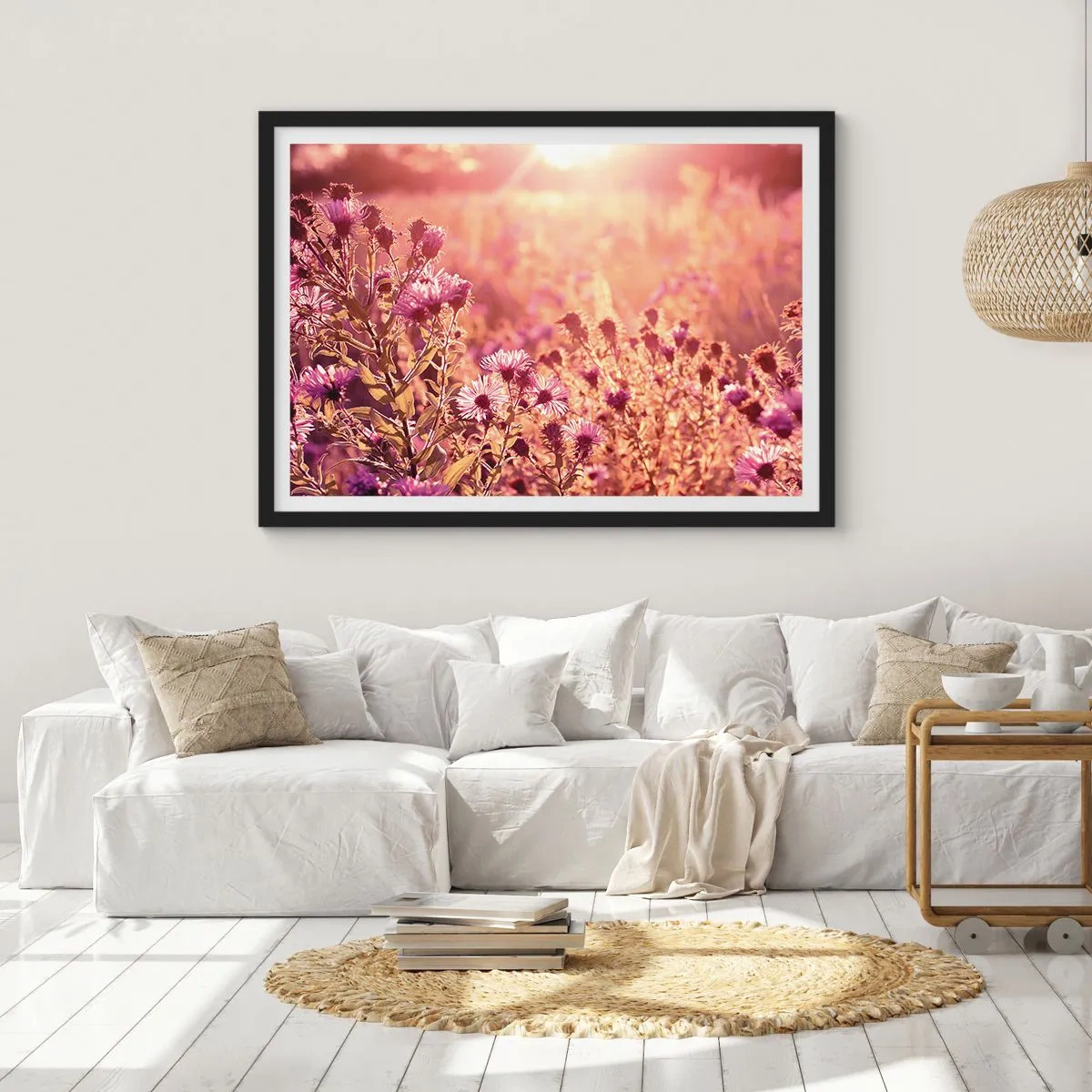 Poster in een zwarte lijst - Voordat de zomer voorbij is - 91x61 cm