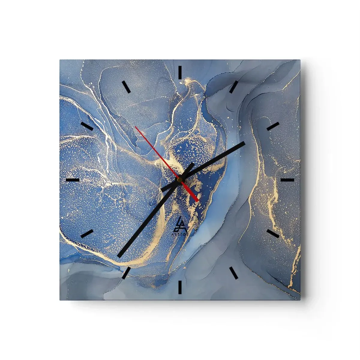 Wandklok - Klok - Goudstof - 30x30 cm