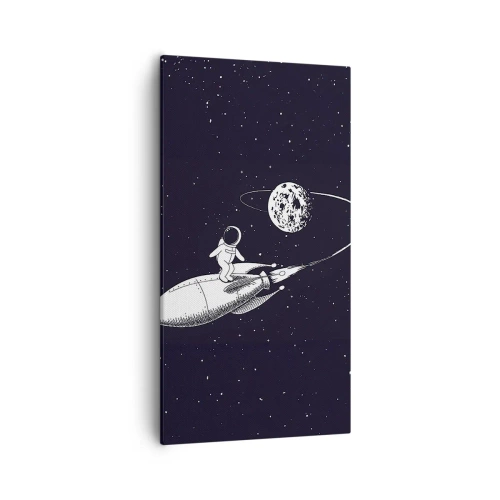 Schilderen op canvas - Spacesurfer - 55x100 cm