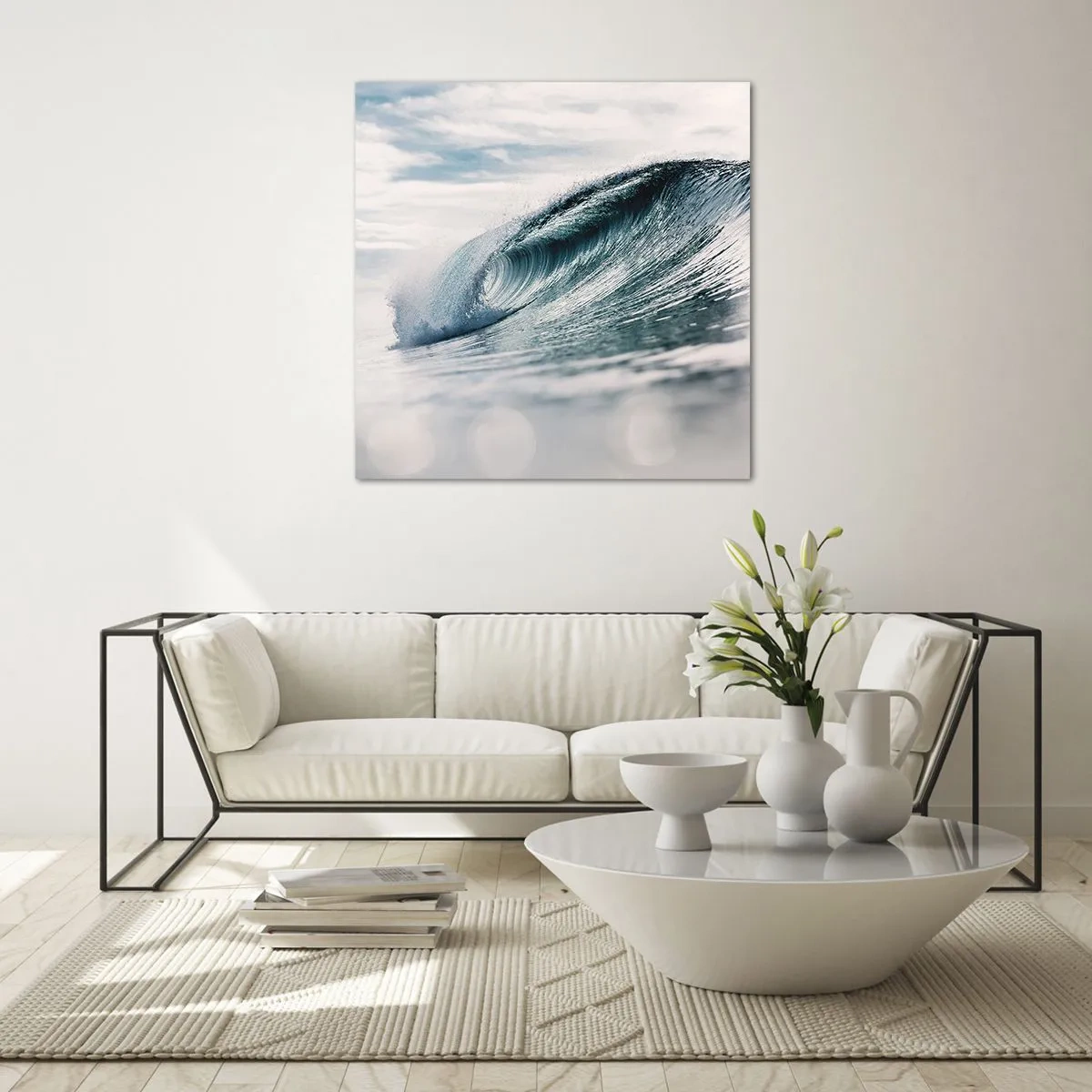 Schilderen op glas - Waterpiek - 70x70 cm