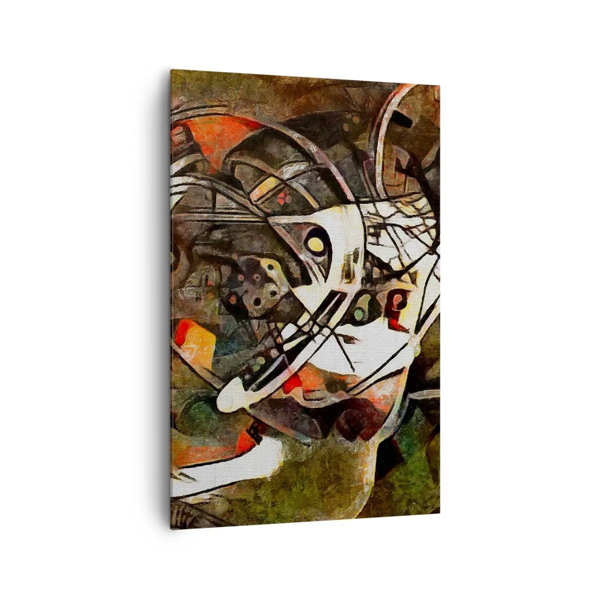 Schilderen op canvas - Hoor je het verkeer? - 80x120 cm