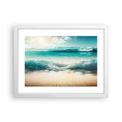 Poster in een witte lijst - De vrede van de oceaan - 40x30 cm