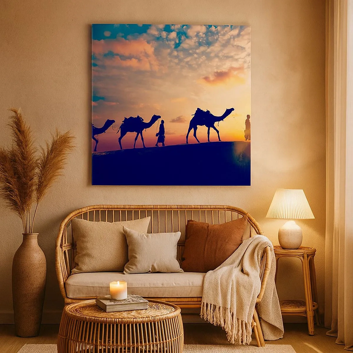 Schilderen op canvas - De mysterieuze geest van het Oosten - 30x30 cm