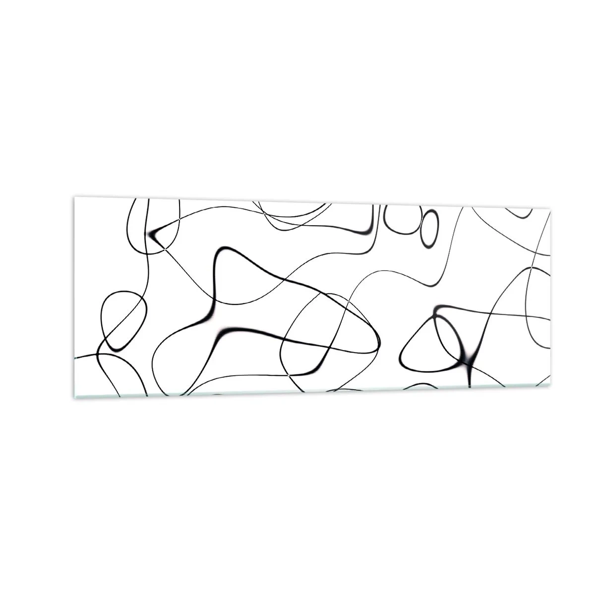 Schilderen op glas - Levenspaden, wisselvalligheden - 140x50 cm