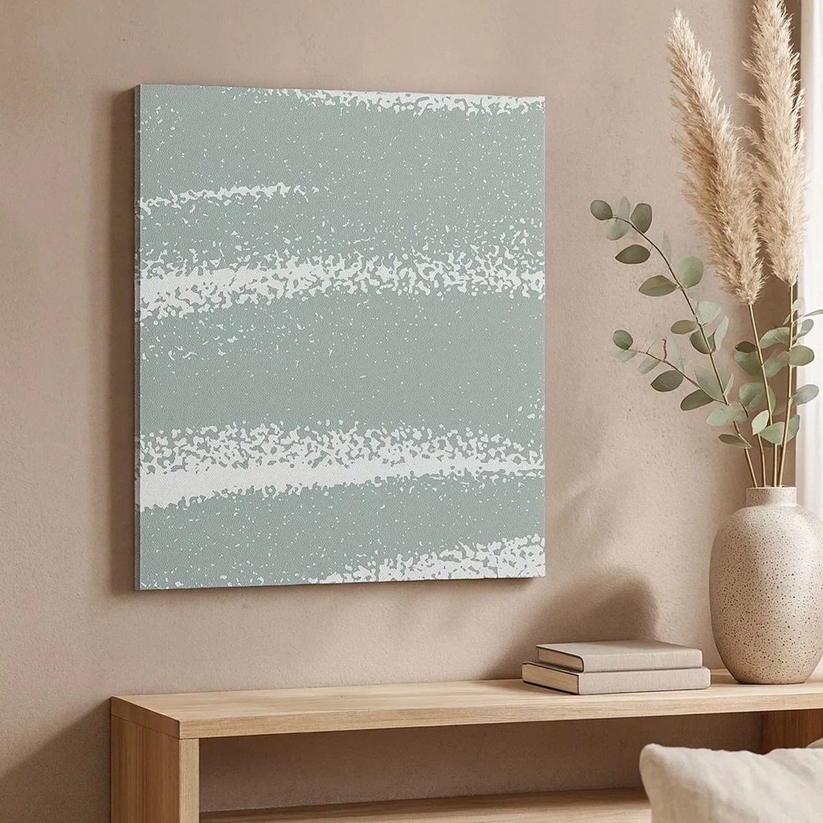 Schilderen op canvas - Abstractie in een winterklimaat - 30x30 cm