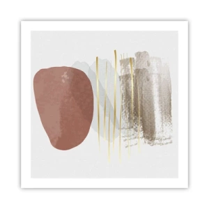 Poster - Abstracte zuilengalerij - 60x60 cm