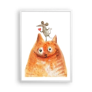 Poster in een witte lijst - De paradoxen van de liefde - 50x70 cm