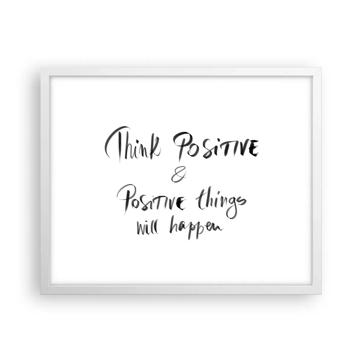 Poster in een witte lijst - Hoe leef je het leven? - 50x40 cm