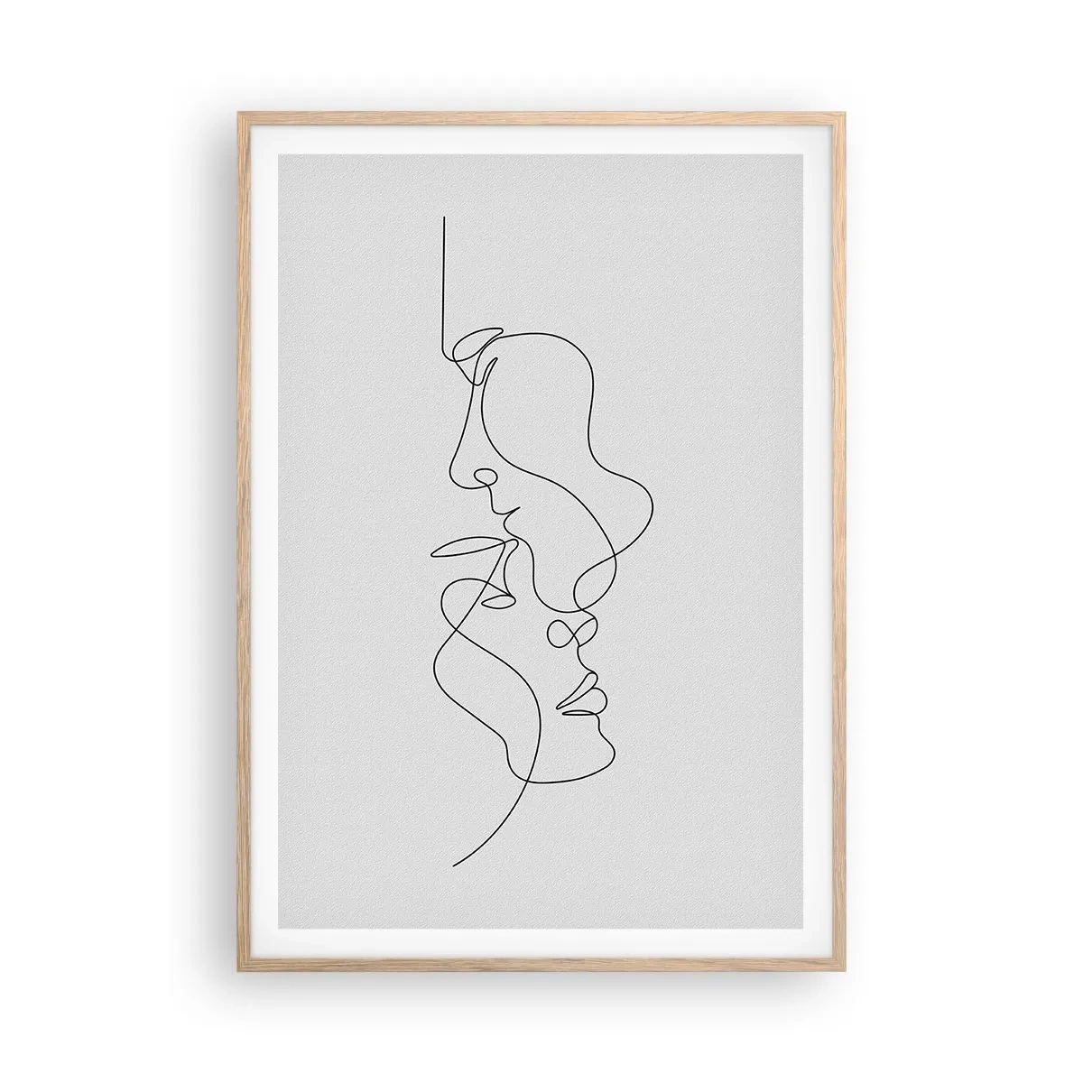 Een poster in een licht eiken lijst - De hitte van bittere verlangens - 70x100 cm