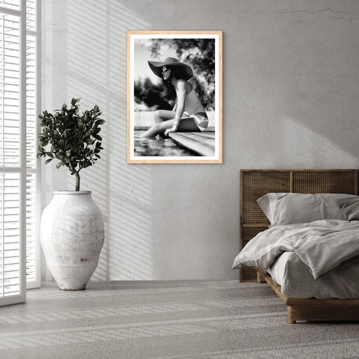 Een poster in een licht eiken lijst - Zomerdroom - 40x50 cm