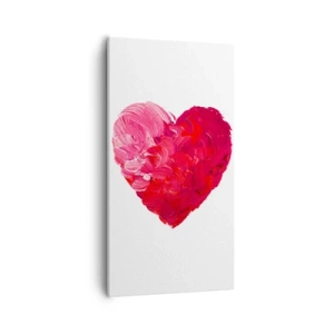 Schilderen op canvas - Alles wat je nodig hebt is liefde - 55x100 cm