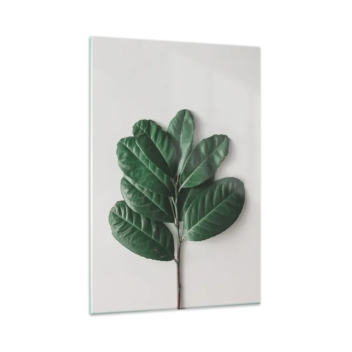 Schilderen op glas - Een tekening van de pure natuur - 80x120 cm