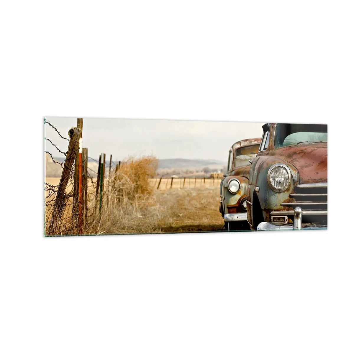 Schilderen op glas - Een welverdiende rust - 140x50 cm