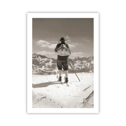 Poster - En de bergen blijven onveranderd - 50x70 cm