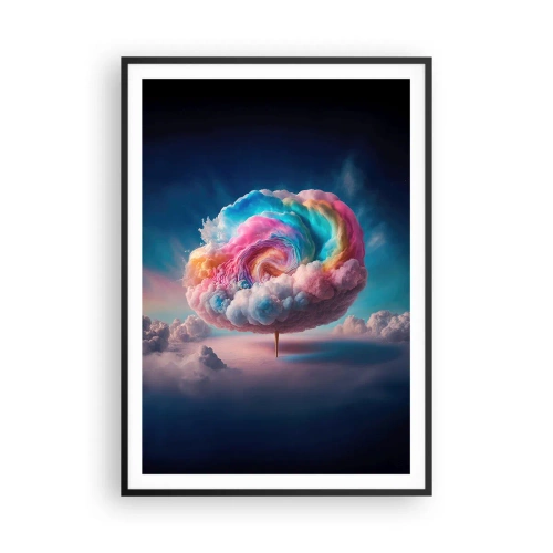 Poster in een zwarte lijst - De droom van een pretpark - 70x100 cm