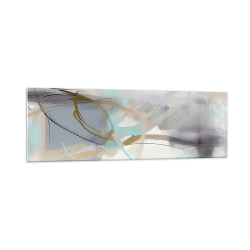 Schilderen op glas - Mistige abstractie - 160x50 cm