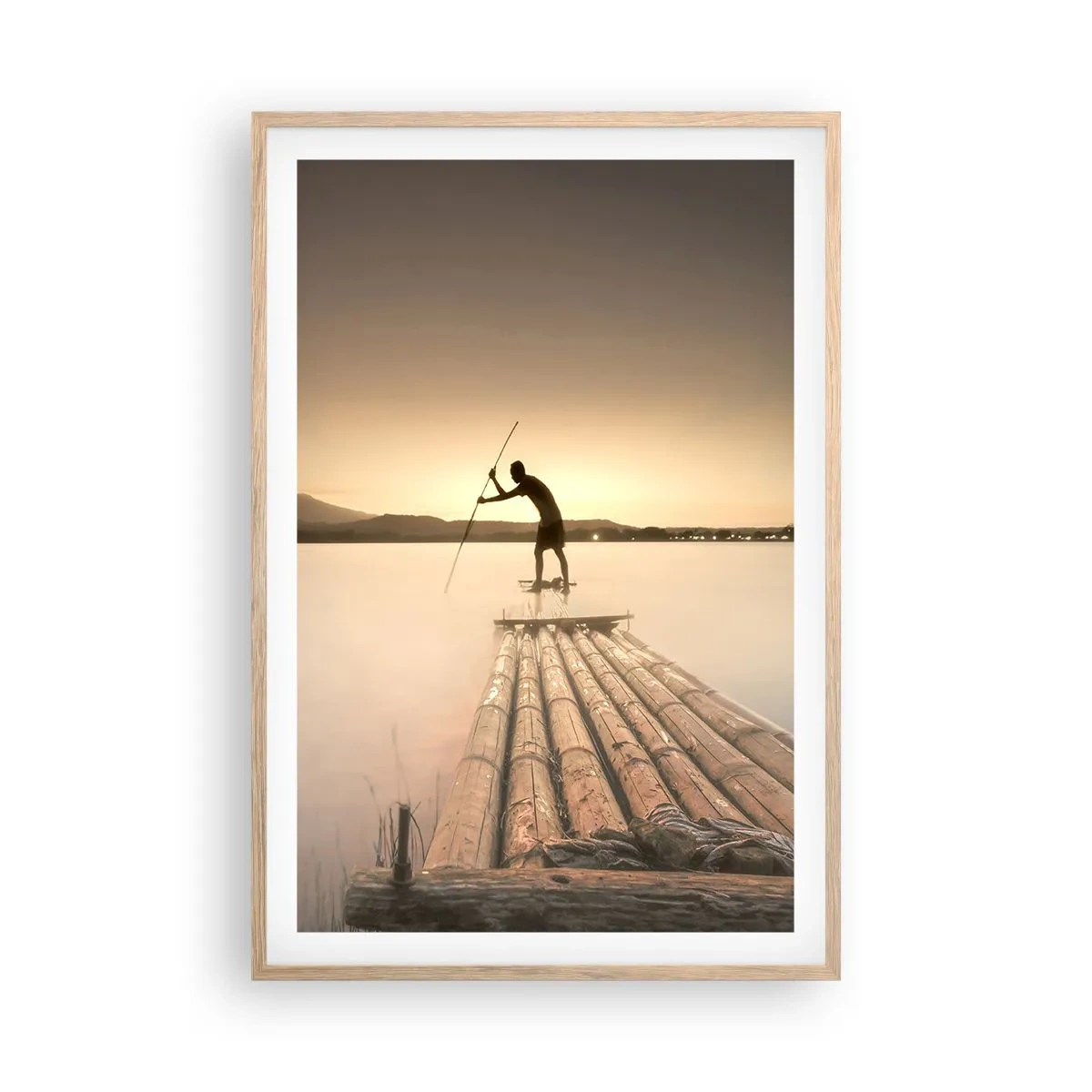 Een poster in een licht eiken lijst - Voor het slapen gaan - 61x91 cm