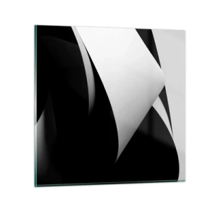 Schilderen op glas - Lichtvlakken uit de diepten van de schaduw - 40x40 cm