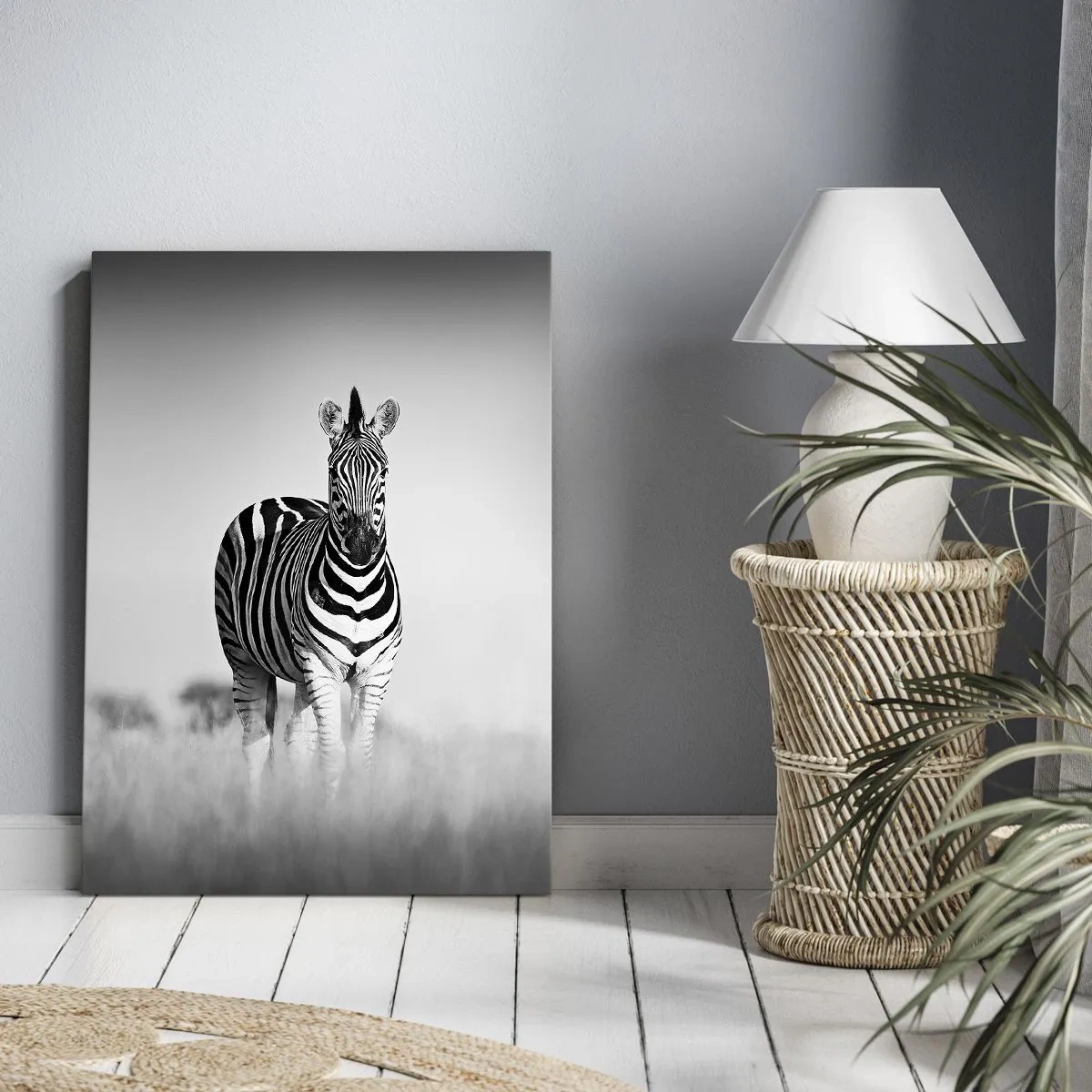 Schilderen op canvas - Toch is de wereld zwart-wit - 50x70 cm