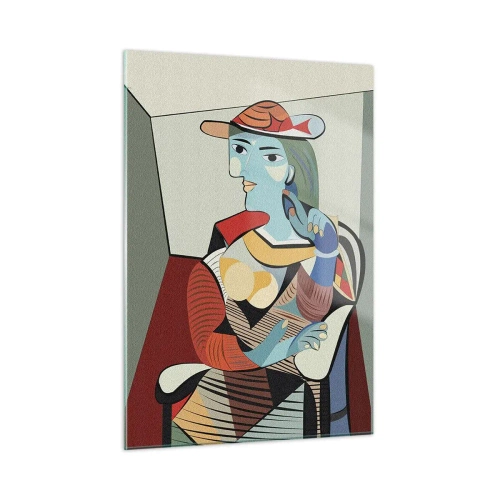 Schilderen op glas - Door de ogen van Picasso - 50x70 cm