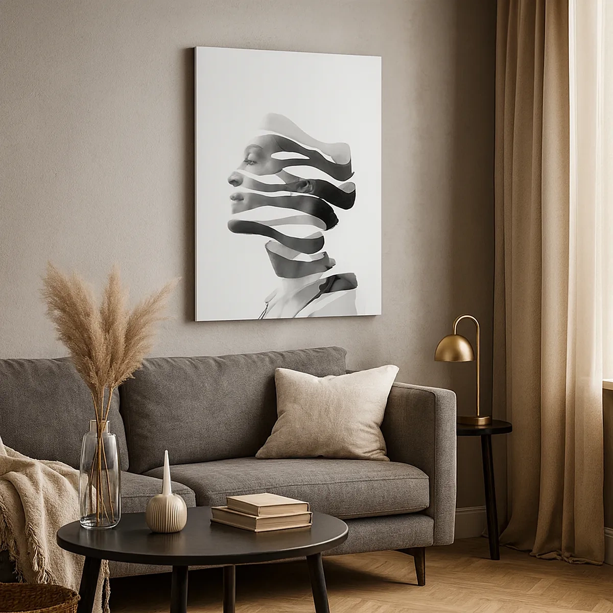 Schilderen op canvas - Surrealistisch portret - 50x70 cm