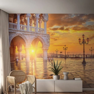 Fotobehang Premium Sand - Waar is iedereen? - Stad, Venetië, Architectuur - 100x70 cm