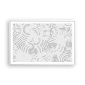 Poster in een witte lijst - Er is geen rechte weg - 91x61 cm