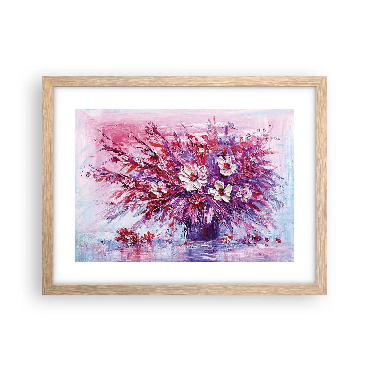 Een poster in een licht eiken lijst - Onschuld en passie - 40x30 cm