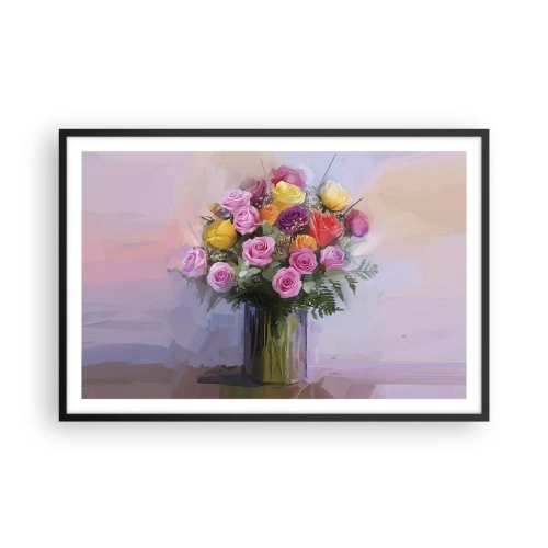 Poster in een zwarte lijst - Ingehouden schoonheid - 91x61 cm