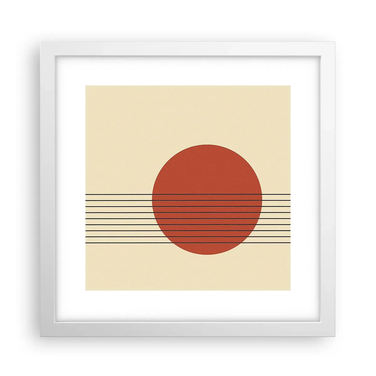 Poster in een witte lijst - Opnieuw en opnieuw en verder - 30x30 cm