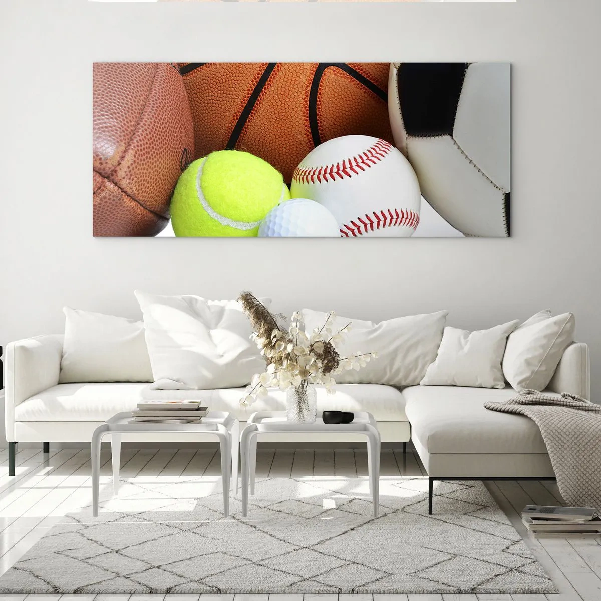 Schilderen op glas - Voetbal verbindt ons! - 90x30 cm