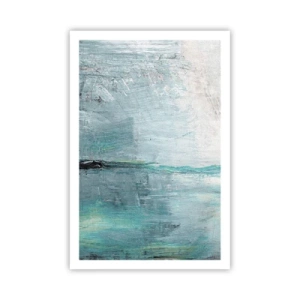 Poster - Horizontaal in blauw - 61x91 cm