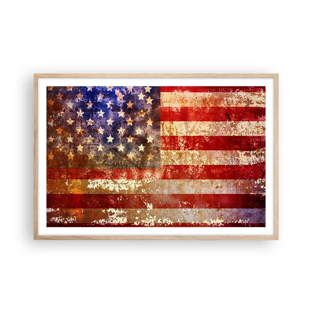 Een poster in een licht eiken lijst - Glorie vervaagt niet - 91x61 cm