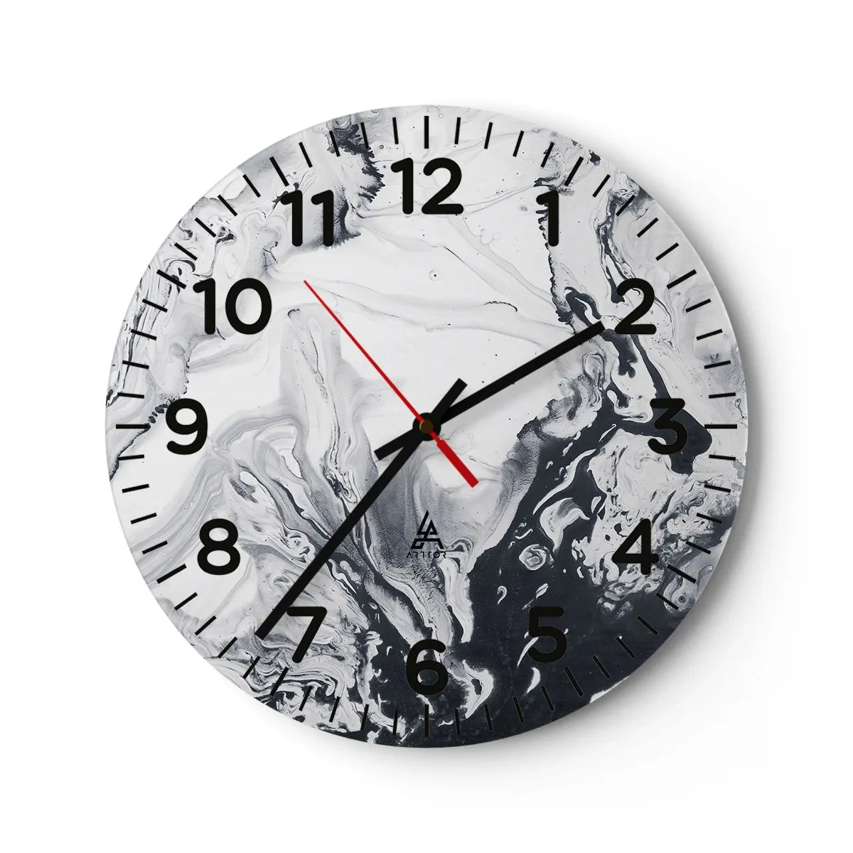 Wandklok - Klok - Het binnenste van de aarde - 40x40 cm