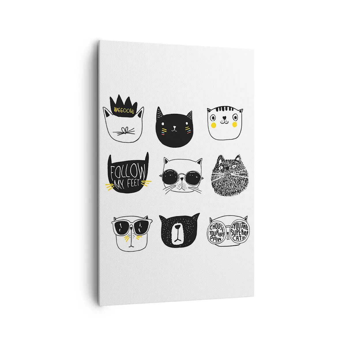 Schilderen op canvas - Iedereen is anders - 80x120 cm