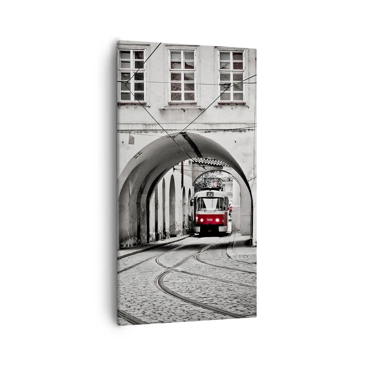 Schilderen op canvas - Door het doolhof van de stad - 55x100 cm